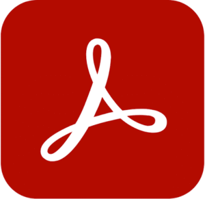 Adobe Acrobat Reader (64-bit) software logo